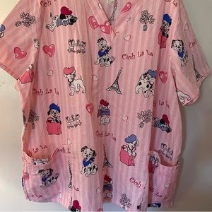 Disney scrub top